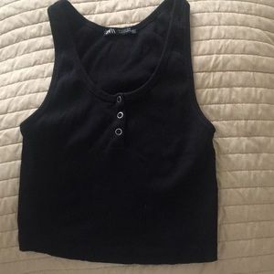 Zara black tank top